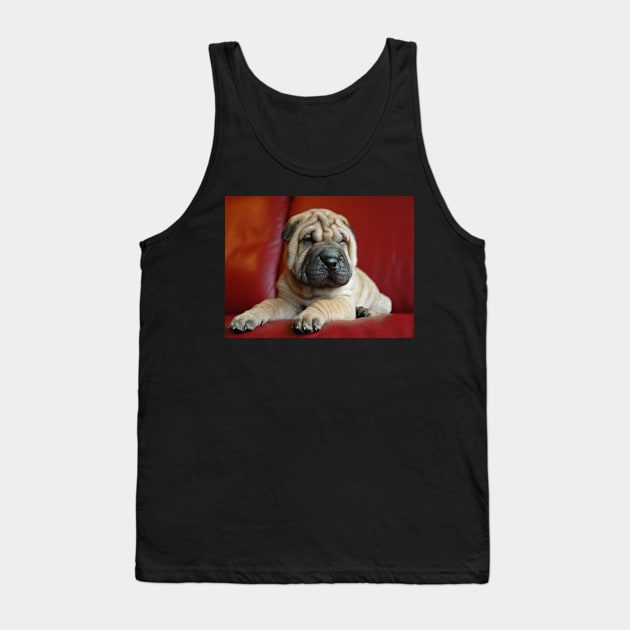 Baby Shar Pei Tank Top by kawaii_shop